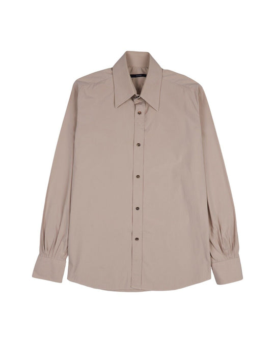 GUCCI by Tom Ford Shirt Beige Cotton Size 40 / 15.75