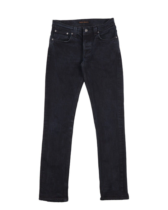 NUDIE JEANS CO Jeans Navy Blue Stretch Skinny Mens Denim Size 32x34