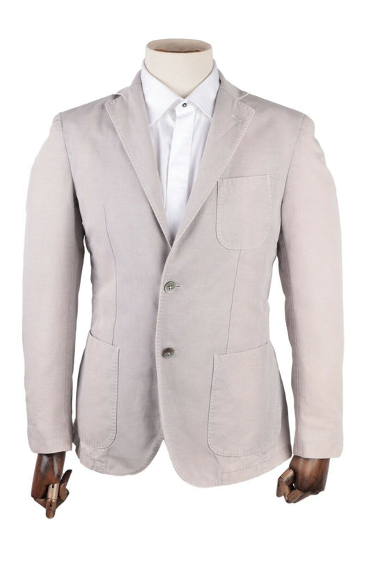 Men's L.B.M. 1911 Cotton Linen Beige Blazer Jacket Size 38 / 48 R