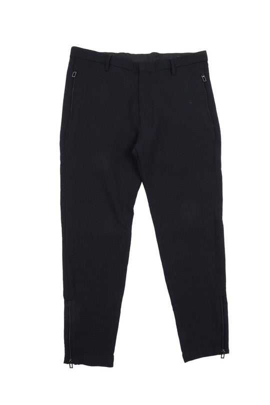 Men's EMPORIO ARMANI Navy Blue 3D Ripstop Wool Blend Pants Trousers Size 50 / 34