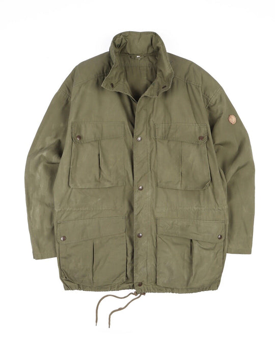 Vintage FJALLRAVEN Jacket Green Canvas Cotton Outdoor Men's Size 52