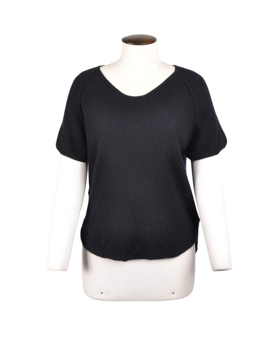 FABIANA FILIPPI Jumper Black Short Sleeve Women's Pullover Size XS