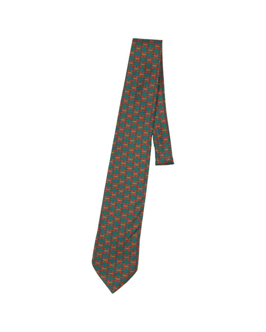 Vintage BURBERRYS Tie Multicolor Stripe Pattern Silk Necktie