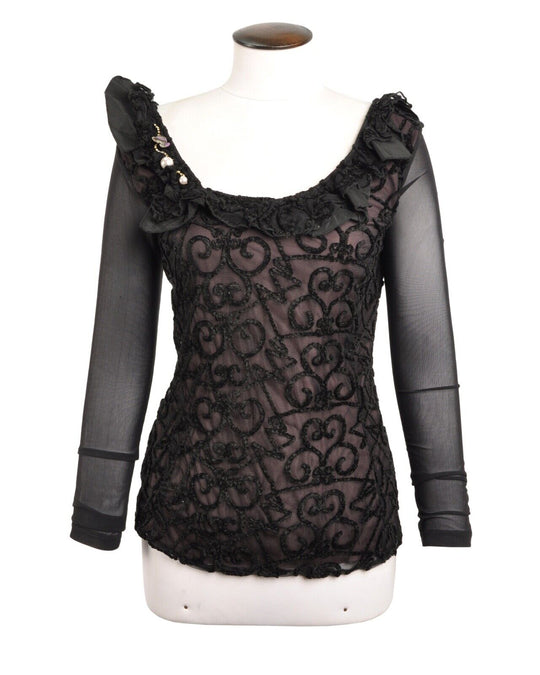 BOTTEGA Blouse Black Women's Size S