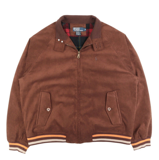 Men's POLO BY RALPH LAUREN Brown Leather Short Casual Jacket Size M