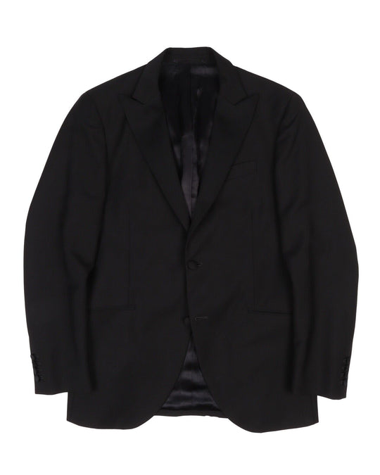 Men's HACKETT MAYFAIR Black Peak Lapel Dinner Tuxedo Jacket Size 40 UK / 50 IT L