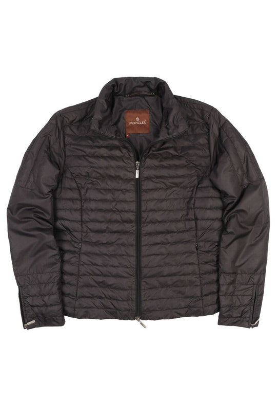 Women's Vintage MONCLER Black Lightweight Short Quilted Down Jacket Size 4 / M