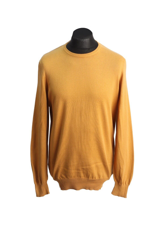 BARBOUR Sweater Crew Neck Orange Men's Jumper Size M