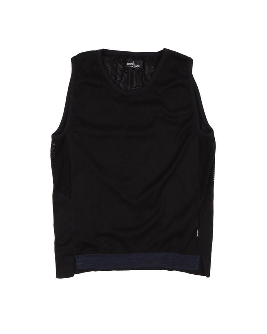 STONE ISLAND SHADOW PROJECT Tank Undershirt Top Black Cotton Mens Size L