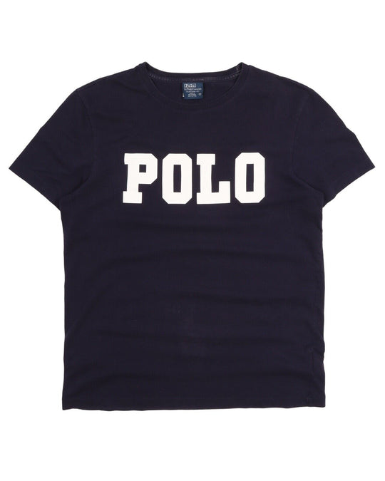 Men's POLO RALPH LAUREN Blue Big Logo Cotton Tee T - Shirt Size M
