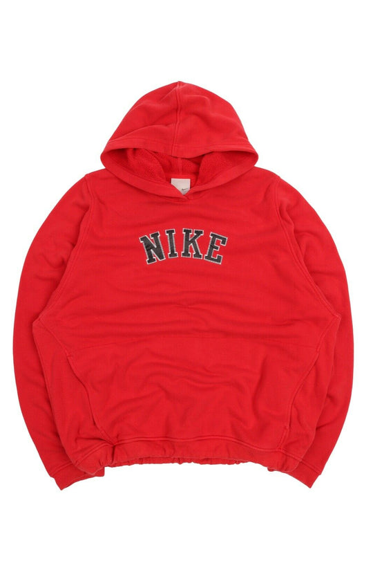 Men's Teen's Vintage NIKE Red Logo Hoodie Pullover Jumper Size XL (16-18 Years)