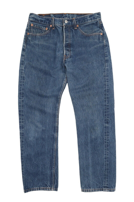 Men'S Vintage LEVI'S 501xx USA Blue Straight Denim Jeans Size W 33 L 32