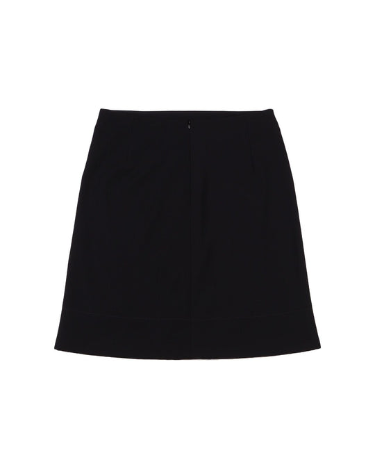 LOUIS VUITTON Skirt Uniforms Black Midi Knee Length Womens Size 38