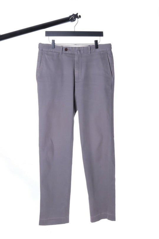 Men's HACKETT LONDON Grey Cotton Chino SANDERSON Trousers Size 34 / 50
