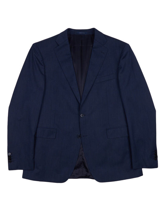 BOGGI Milano Blazer Jacket Navy Blue Wool Men's Two Buttons Size 54/7 R