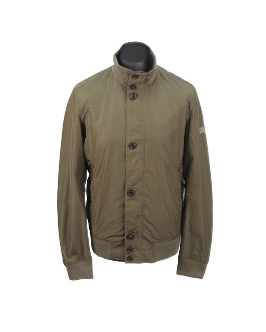 WOOLRICH Jacket Olive Green Nylon Military Men's Blouson Size L