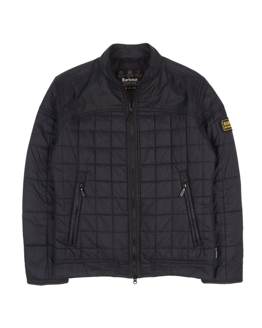 Men's BARBOUR International Black Burnout Quilt Jacket Size M