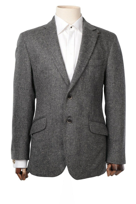 Men's HACKETT Mayfair Grey Wool Tweed Blazer Sport Coat Size IT 50 UK 40