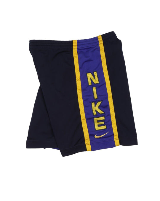 Vintage NIKE Basketball Track Shorts Navy Men's Spell Out Size S