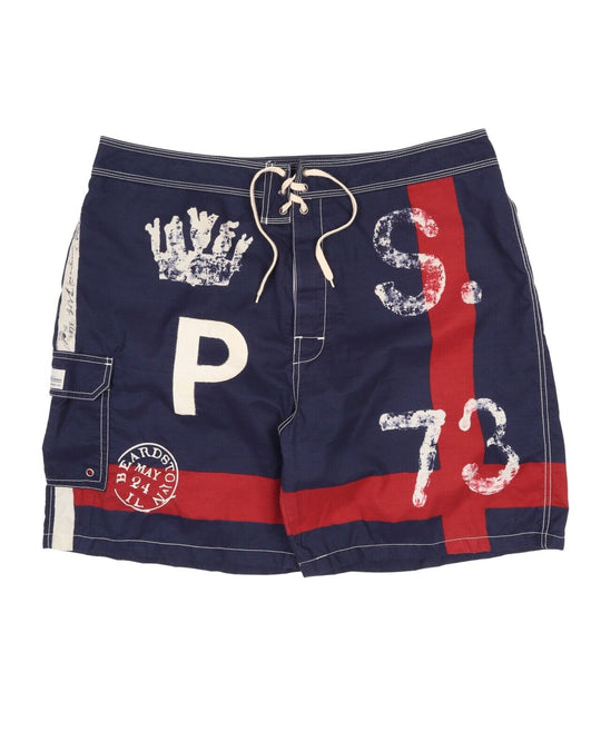 Men's Polo RALPH LAUREN Navy Blue Bermuda Shorts Size 38
