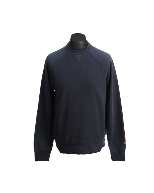 ALBAM Utility Sweatshirt Navy Blue Cotton Men's Jumper Size S