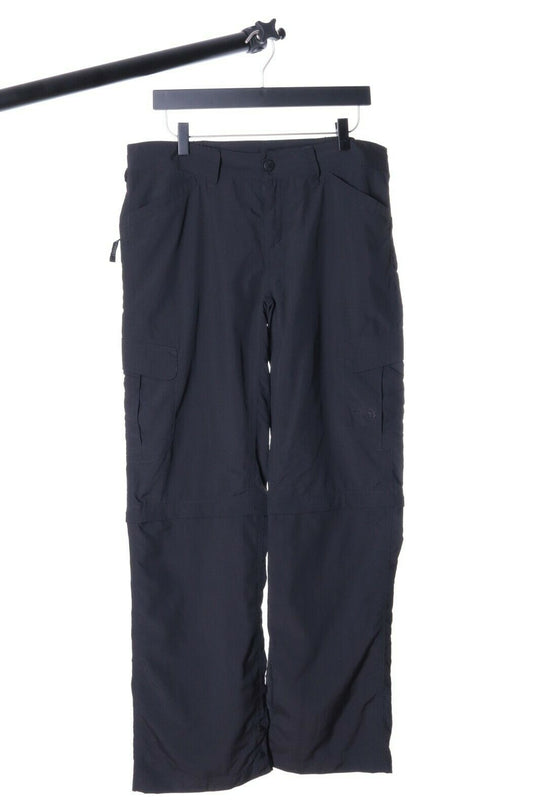 Women's THE NORTH FACE Black Nylon Convertible Outdoor Pants Trousers Size M