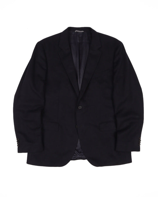 HUGO BOSS Sport Coat Navy Blue Cashmere Silk Men's Blazer Jacket Size 52 IT