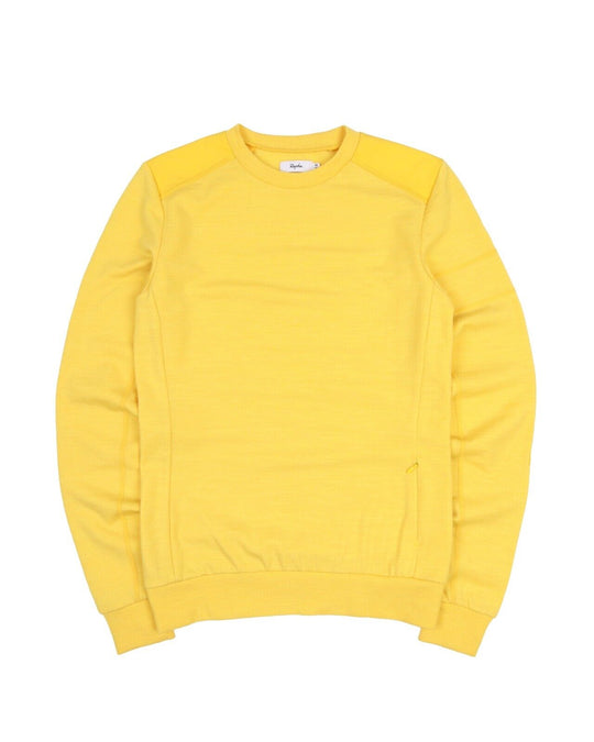 RAPHA Sweatshirt Yellow Merino Wool Men's Jumper Size XS