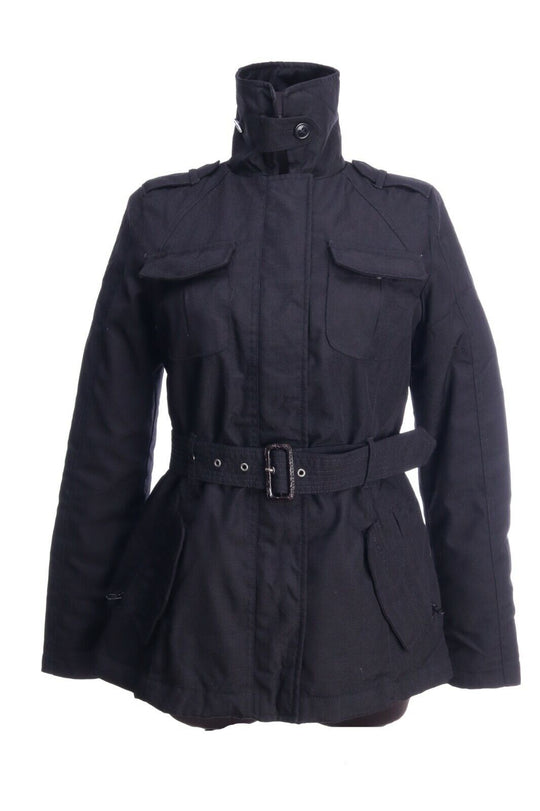 WOOLRICH Black Belted Multipocket Insulated Jacket Size S