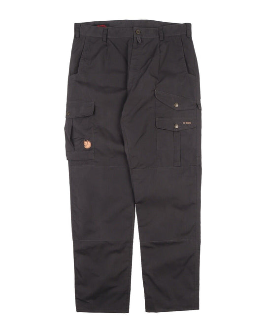 FJALLRAVEN G1000 Pants Grey Cargo Outdoor Men's Trousers Size 52