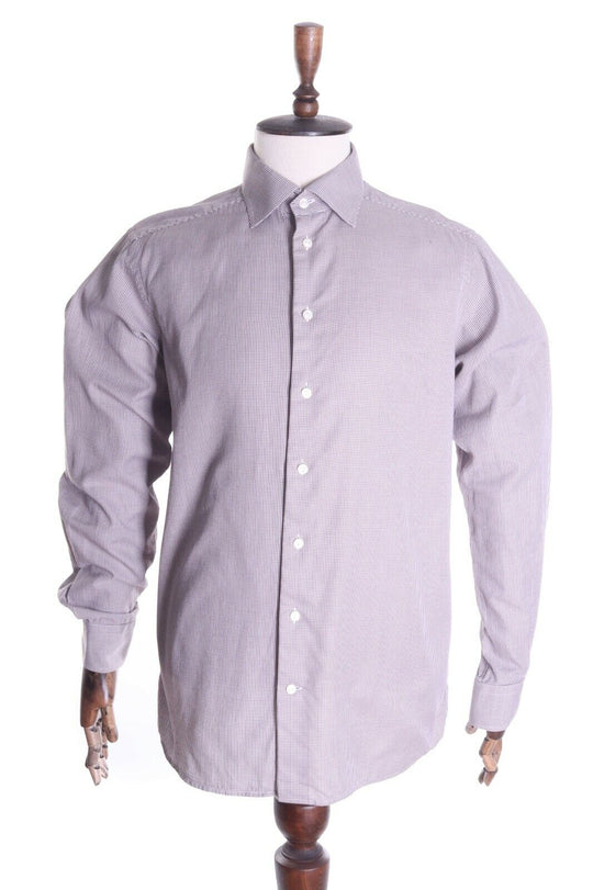 ETON Contemporary Multicolored 100% Cotton LS Shirt Size 42 / 16,5