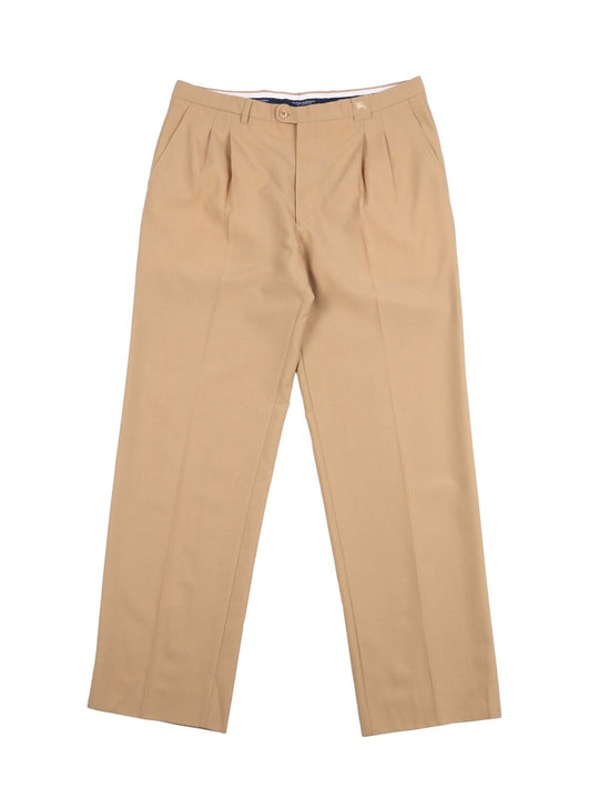 BURBERRY London Dress Pants Brown Wool Men's Trousers Size 46