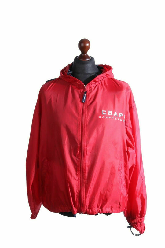 Men's RALPH LAUREN CHAPS Vintage Red Lightweight Packable Jacket Size s