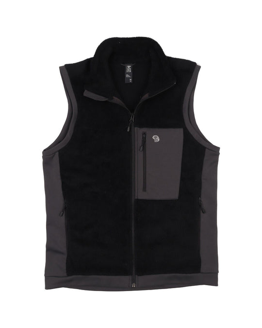 MOUNTAIN HARDWEAR Vest Black Pile Monkey Fleece Full Zip Men's Waistcoat Size M