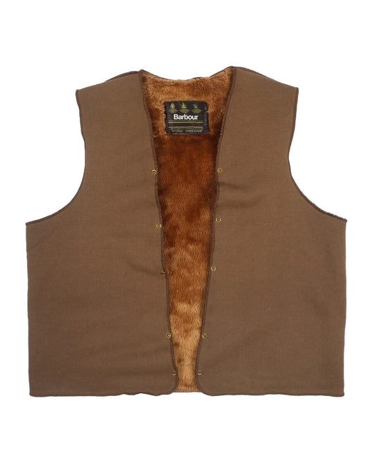Men's BARBOUR Deep Pile Snap In Lining Vest Waistcoat Size ~ L P2P 24 " In