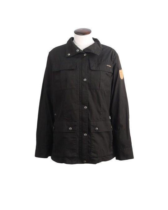 FJALLRAVEN G1000 Jacket  Black Outdoor Women's Parka Size L