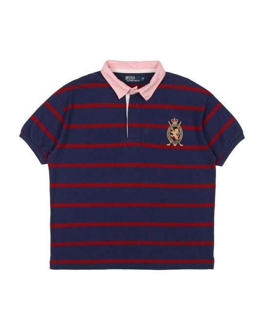 POLO RALPH LAUREN Polo Navy Blue Red Striped Mens Top 2XB