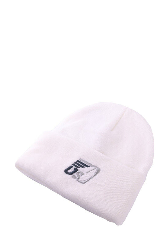 KITH OS White 100% Acrylic Sailing Logo Beanie Hat One Size