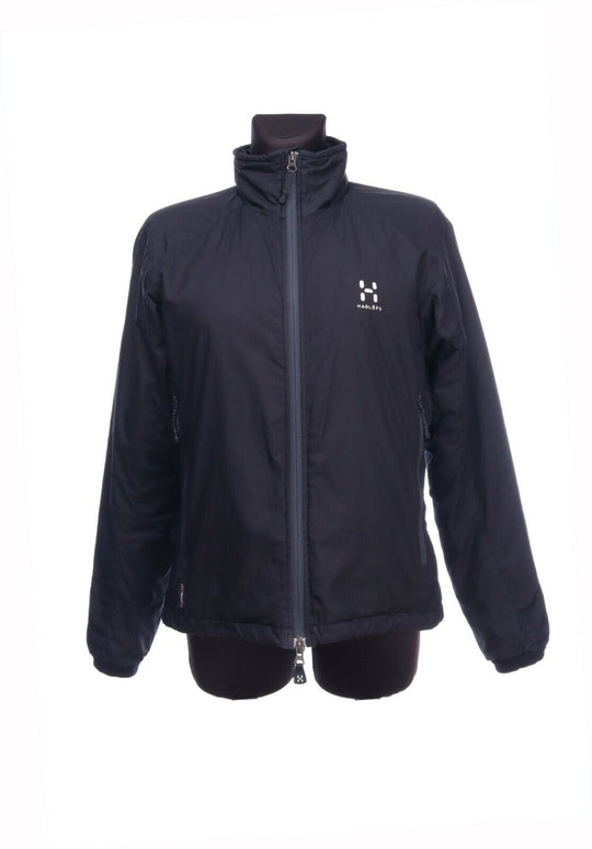 HAGLOFS Black Full Zip Thermolite Windbreaker Jacket Size M