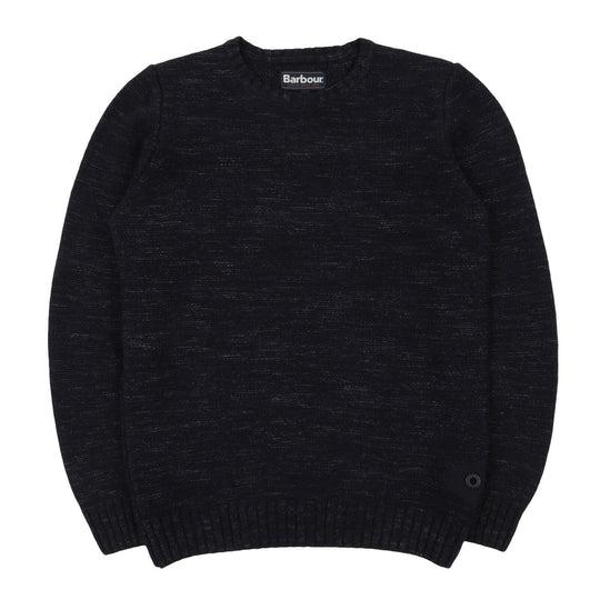 Men's BARBOUR Navy Blue Crew Neck Knitted Jumper Size s