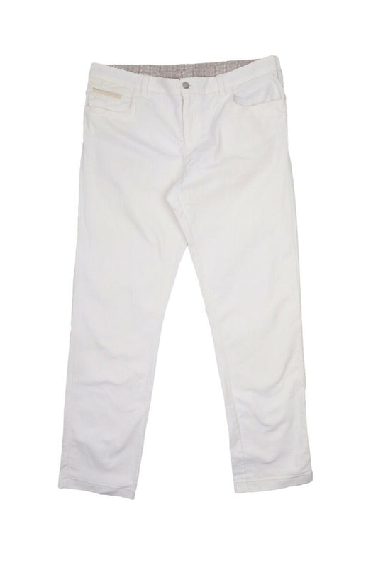 Men's ZILLI White Cotton Denim Pants Jeans Size 54 / 36