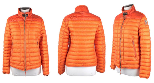 Women's PARAJUMPERS Day Tripper Orange Puffer Light Down Quilted Jacket Size XL