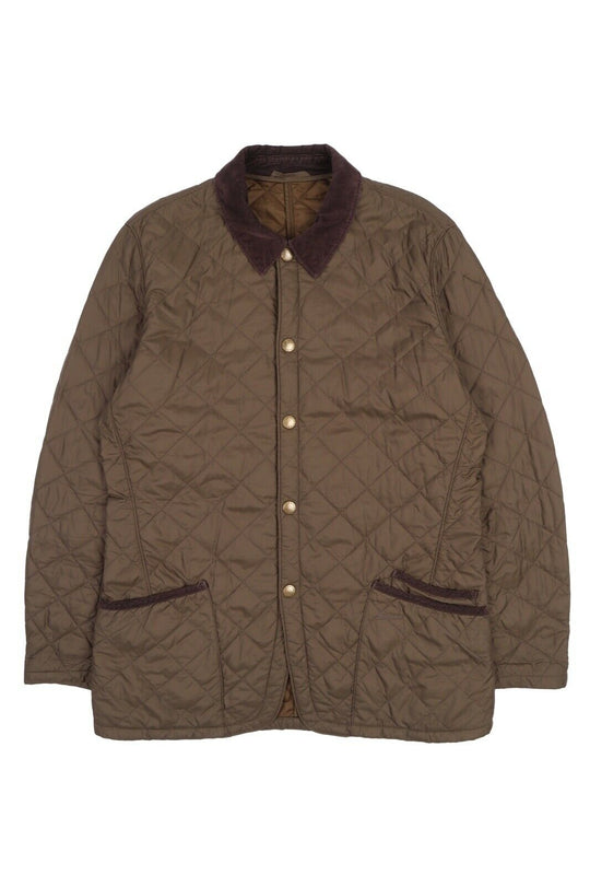 Men's BARBOUR Brown Conway Quilted Jacket Size L