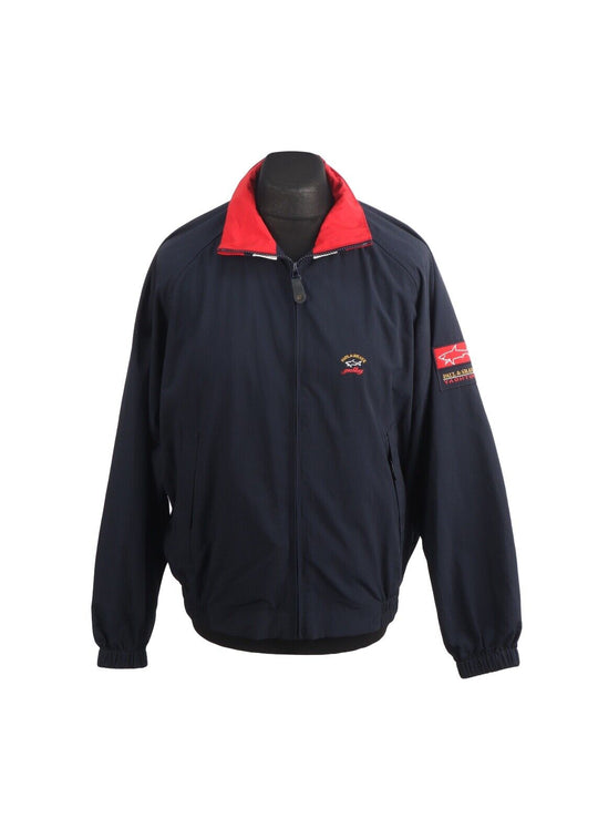 PAUL & SHARK Jacket Navy Blue Nylon Bomber Men's Size M