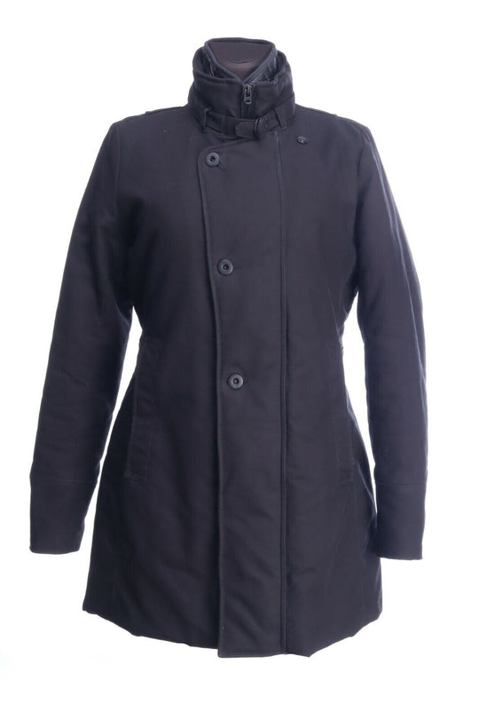 G-STAR RAW Black Insulated Minor Relax Trench Women Jacket Size L