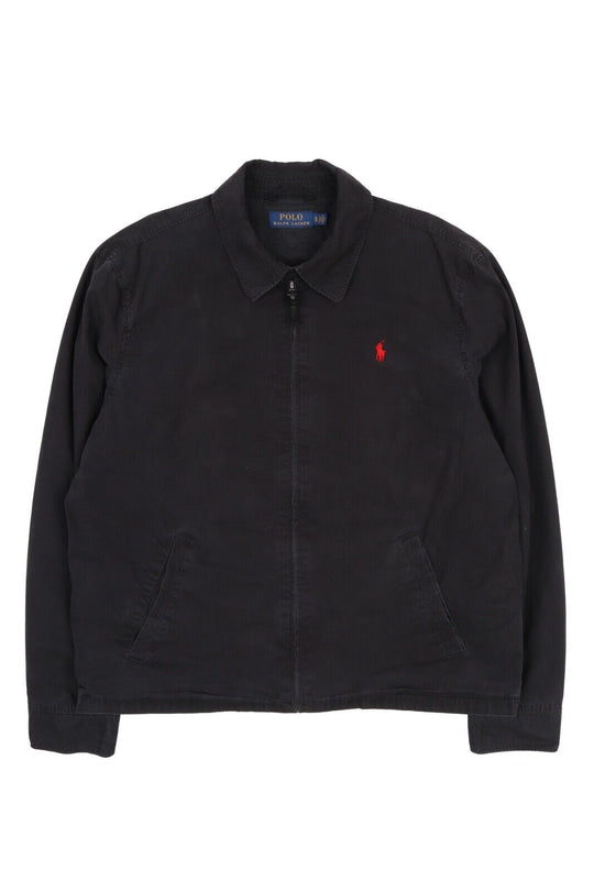 Men's POLO RALPH LAUREN Black Cotton Casual Blouson Jacket Size XL