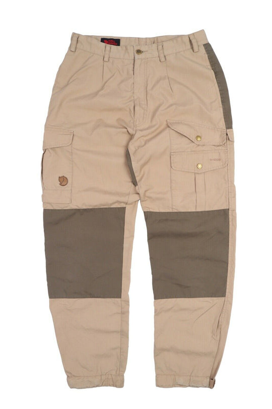 Women's FJALLRAVEN Beige Padded Outdoor Cargo Pants Size 42