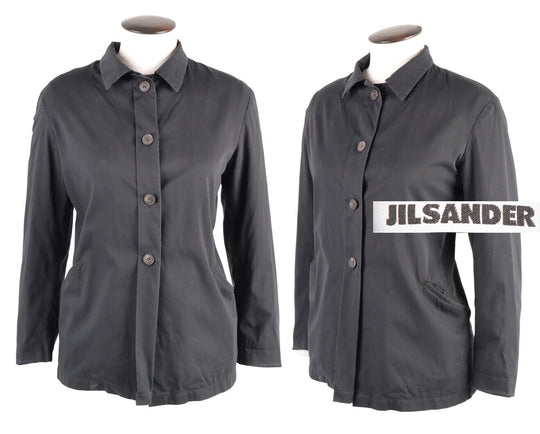 Women's JIL SANDER Navy Button Front Jacket Size 34