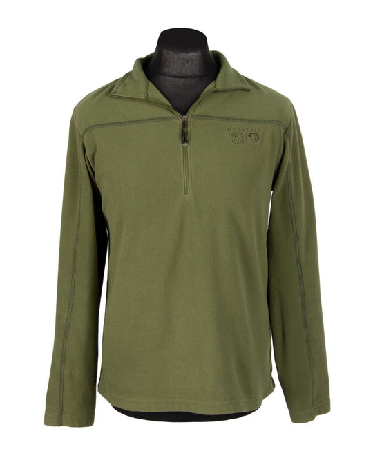 MOUNTAIN HARDWEAR Pullover Green Fleece 1/2 Zip Men's Size M