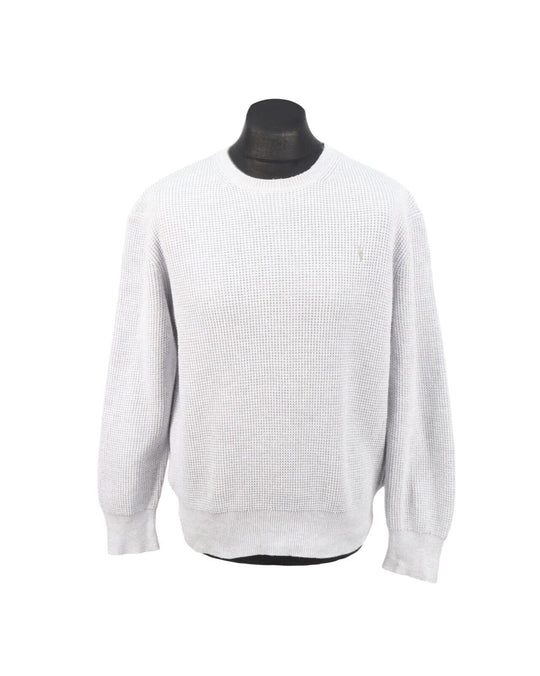 ALLSAINTS Cotton Gray Crew Neck Jumper Men's  Sweater Size M